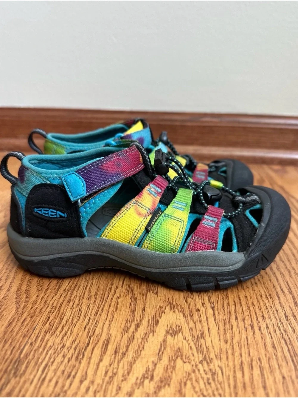 Keen Newport Sandals Rainbow Tie-Dye Girls 13